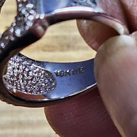 18K GE Silver, Gold, and Bronze Tone Multi-Layered/Armor Ring - Size 5 - Picture 7 of 8